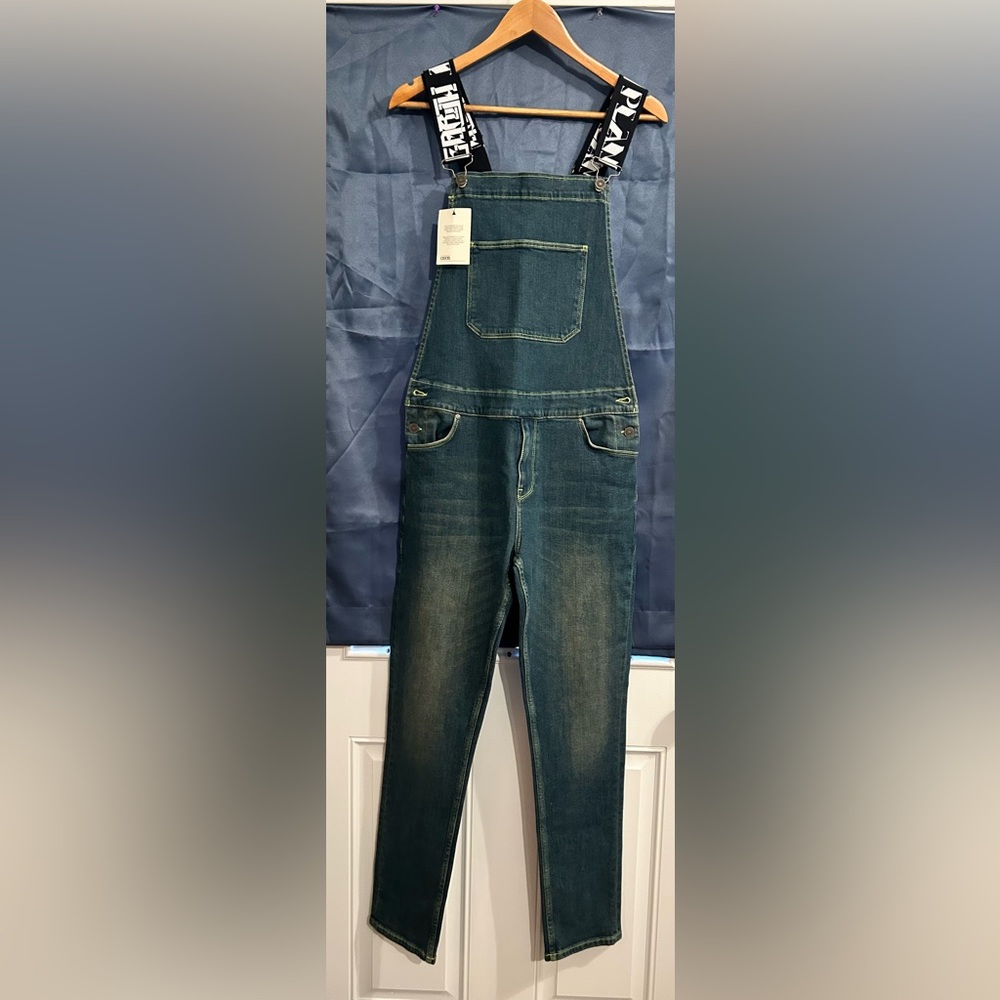 ASOS denim overalls with adjustable shoulder straps